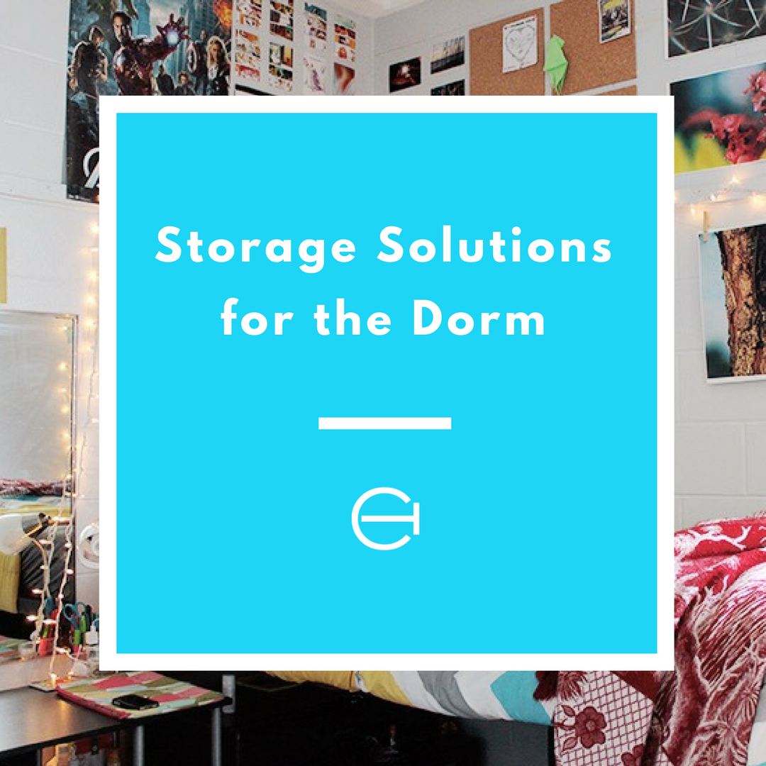 Storage solutions for the dorm or any small living space.